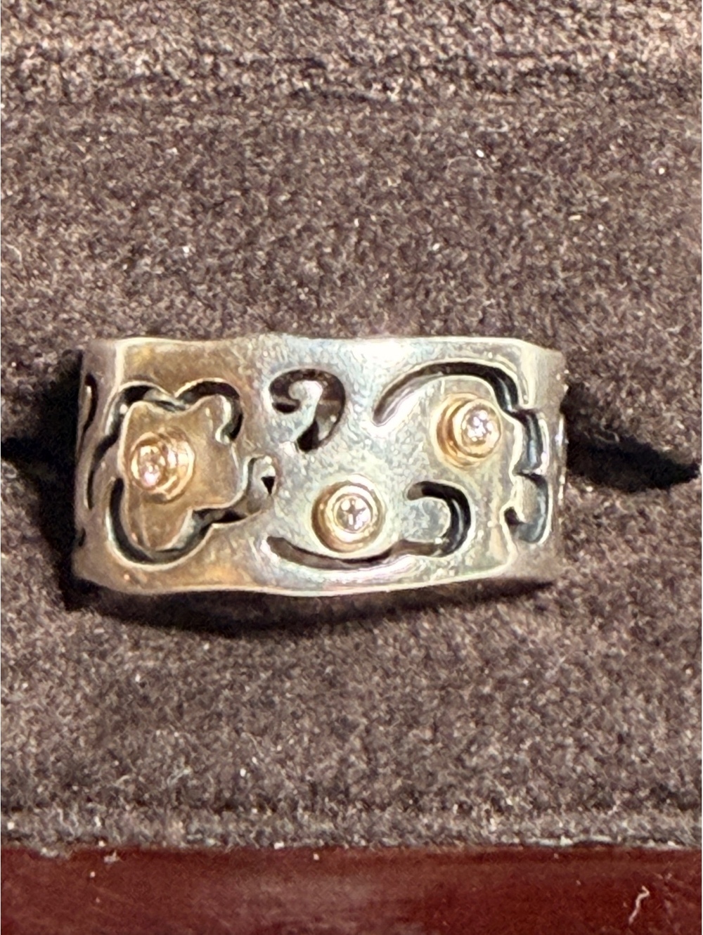 Pandora Life’s Path 14k Sterling Diamond Ring